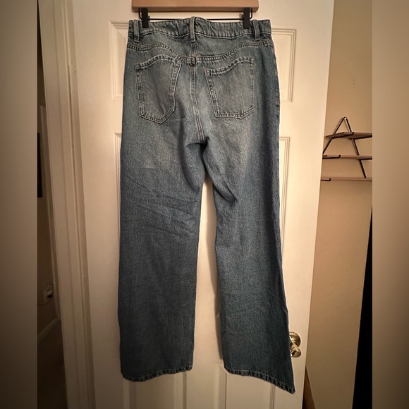 Garage Classic Blue Denim Jeans Wide Leg - Picture 2 of 3